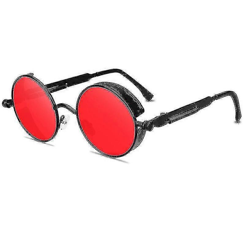 スチームパンクサングラスヴィンテージレトロメンズレディースサークルパンクGlasses_x高品質