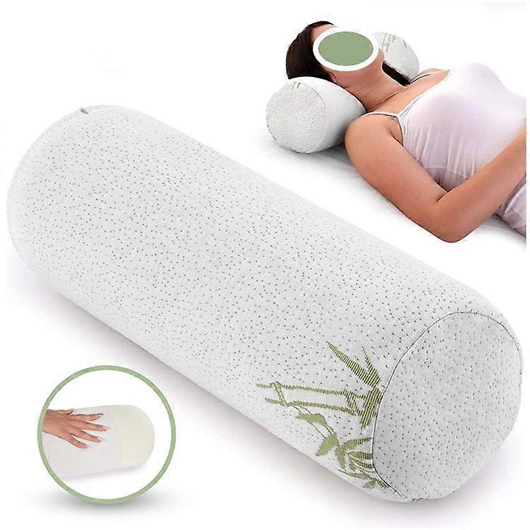 Sylindrisk Cervical Pillow Waist Stick Slow Rebound Memory Foam Round Pillow Core sylindrisk nakke pute