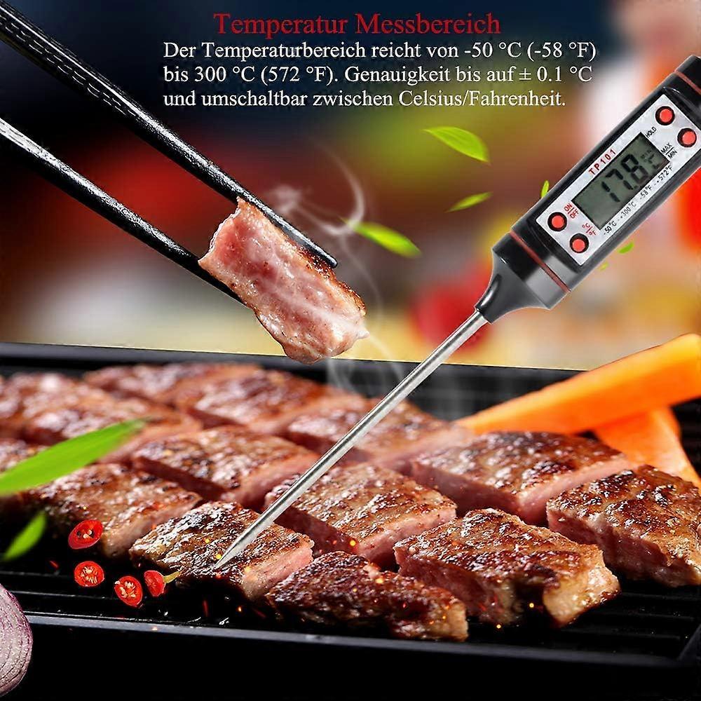 3pcs Digital Cooking Thermometerwith Case,50C-300C,C/F Switchable