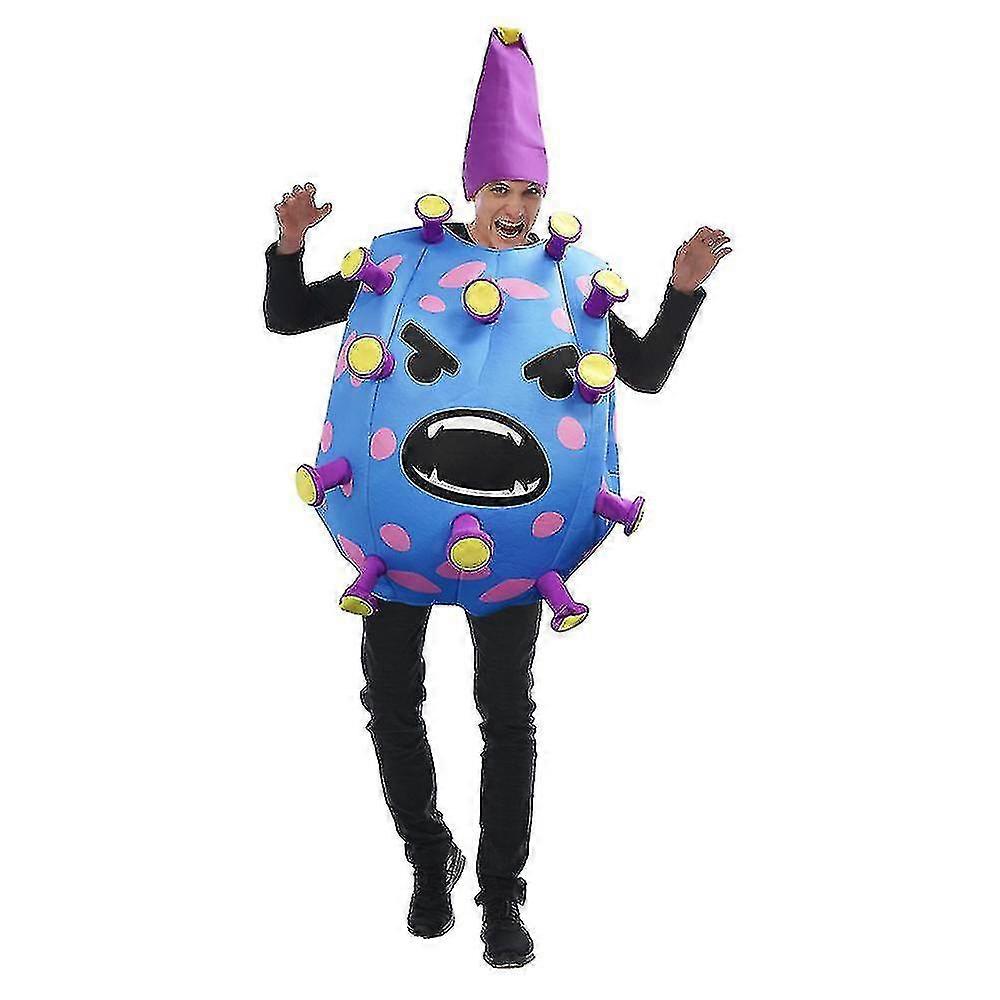 فيروس كورونا تأثيري زي للجنسين كرنفال حزب زي هالوين تمويه للبالغين