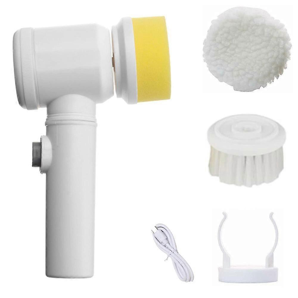 Multifunctional Electric Cleaning Brush Scrubber With 3 Heads