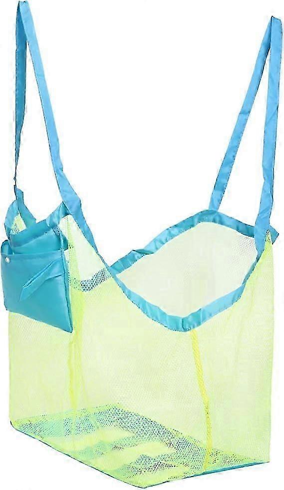 Foldable Mesh Beach Bag for Toy Storage, Shells, Clothes and Towels