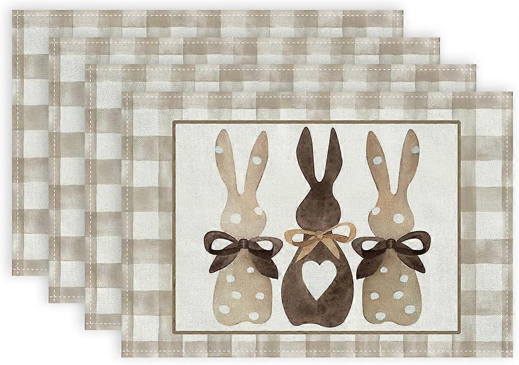 Burlap Material Spring Holiday Farmhouse Style Design Placemats
