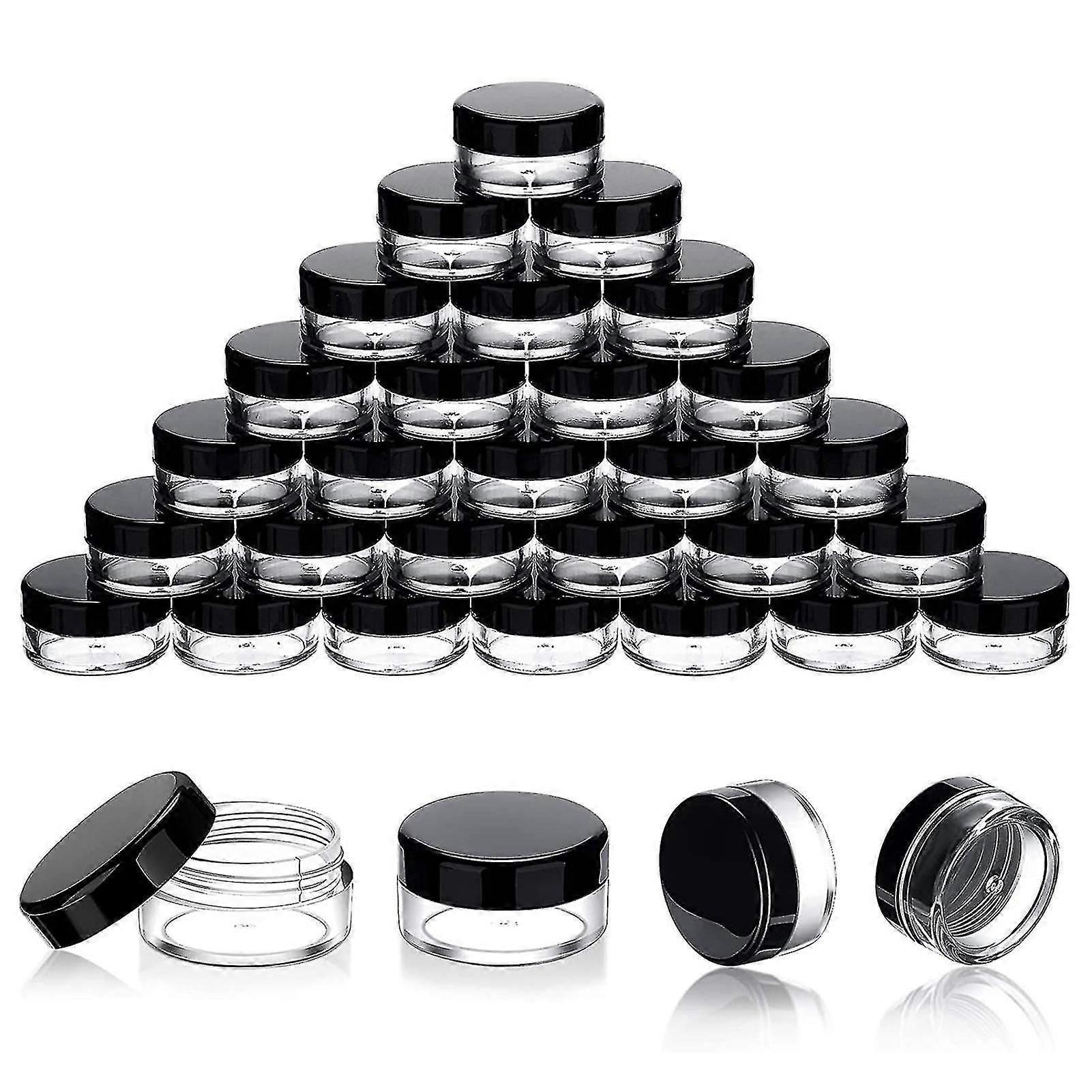 5ml Cosmetic Container Set Of 100 Clear Sample Jar With Lid Tiny Reusable Plastic Cream Lotion