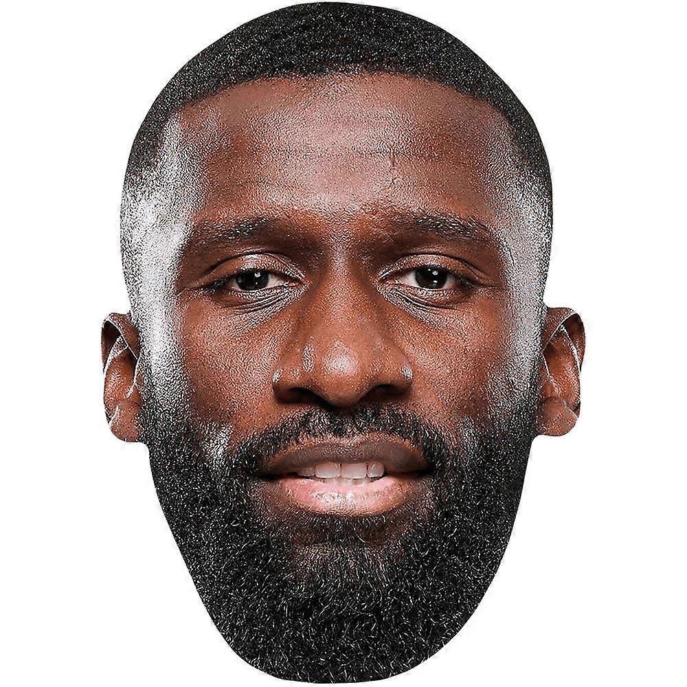 Antonio Rüdiger (Beard) Celebrity Mask, Flat Card Face