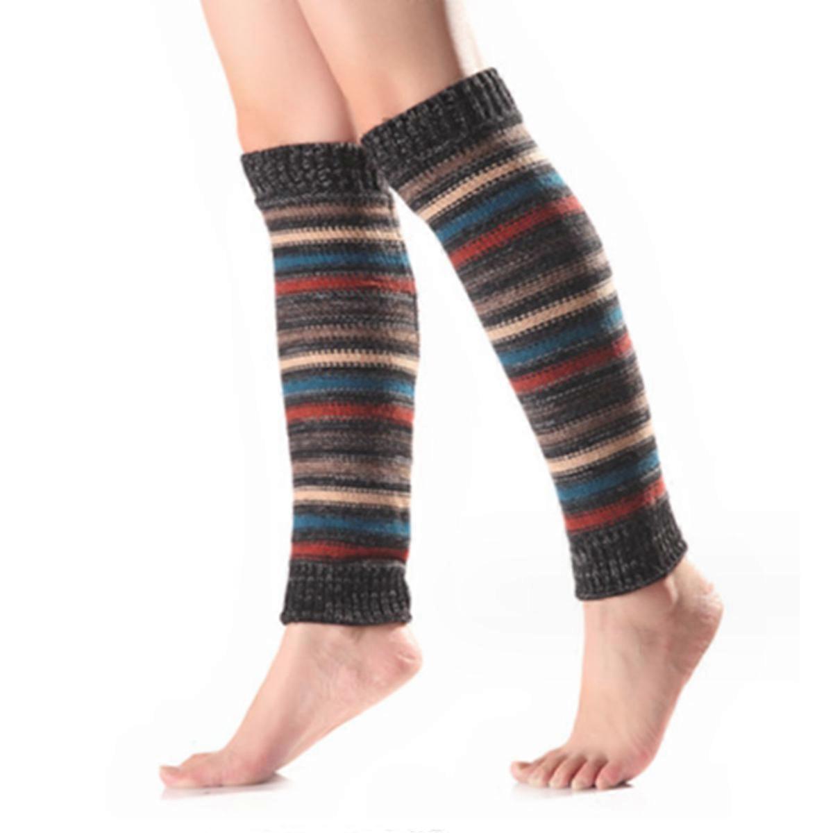 Wool Warm Socks, Boot Covers, Leg Warmers, Black