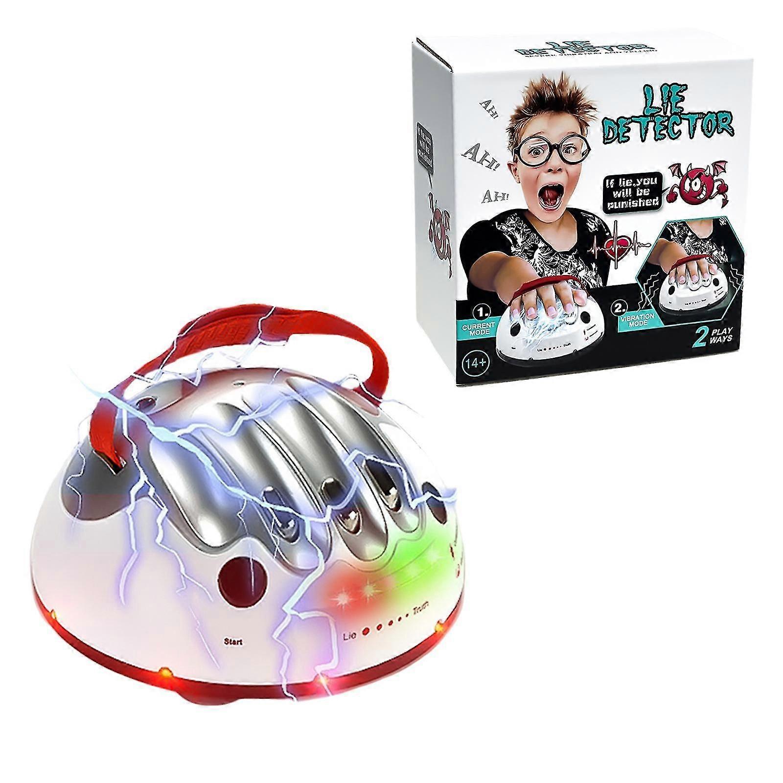 Upgraded microshock lie detector, tricky novelty game, fun lie detector test truth or dare game for party analyzer console gift -GSL