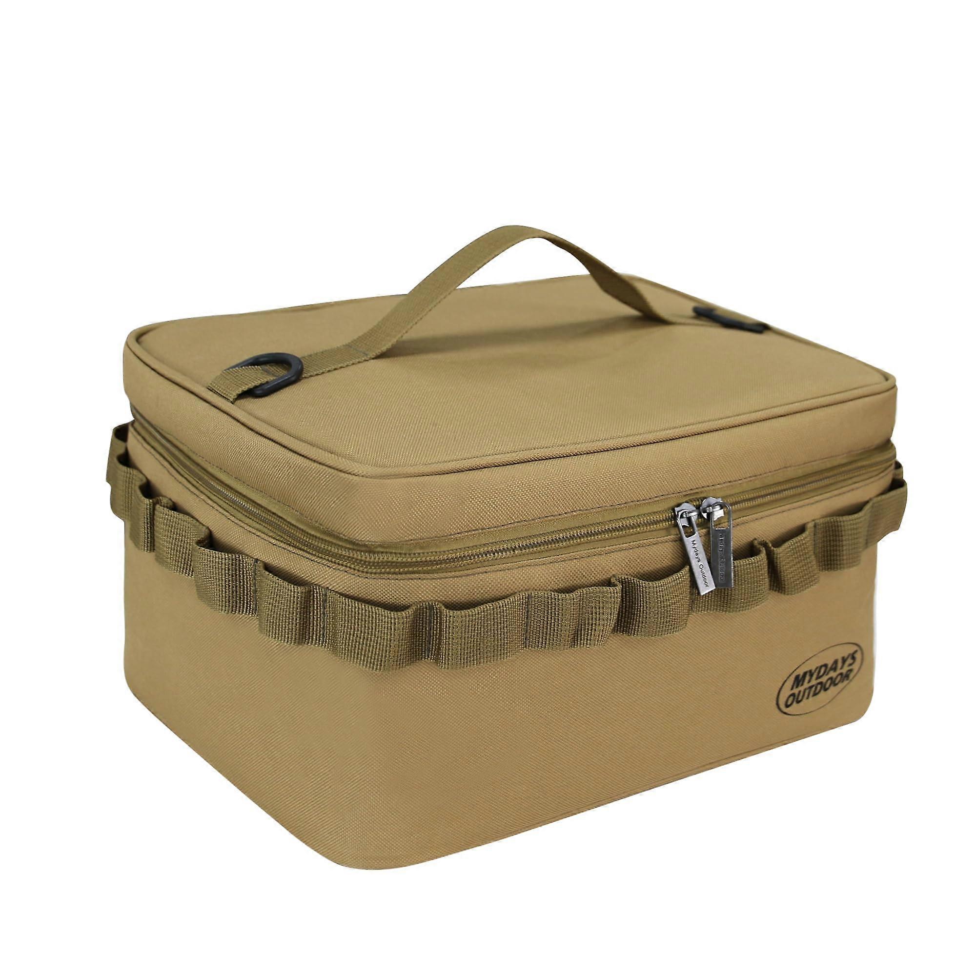 Tactical Lunch Box, Reusable Insulated Cooler with Adjustable Shoulder Strap for Outdoor Use, 12-Can Capacity