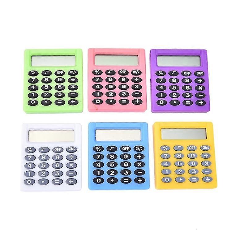 Pocket Cartoon Mini Calculator Candy Colors Handheld Coin Batteries Calculation Tool Pocket Mini Calculator