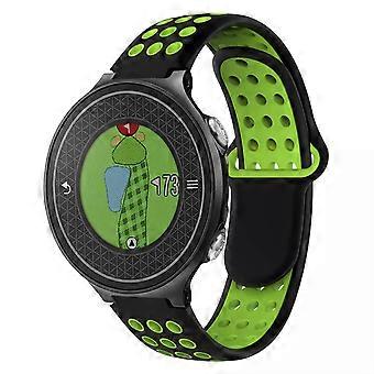 Garmin Approach S6 kaksivärinen rei'itetty hengittävä silikonikellon ranneke
