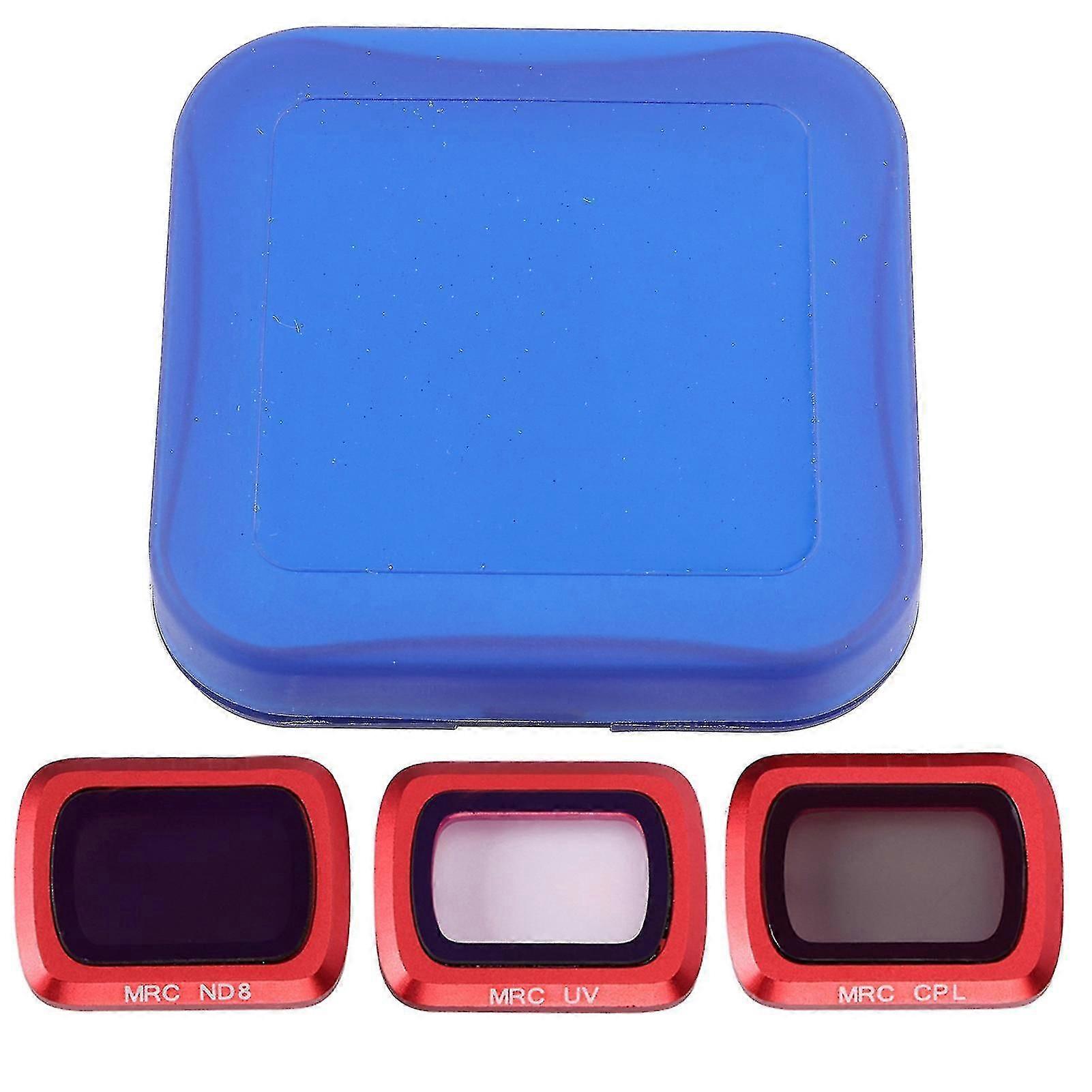 3pcs Professional Camera Lens Filter Uvcplnd8 Set Fit For Dji Mavic Air 2