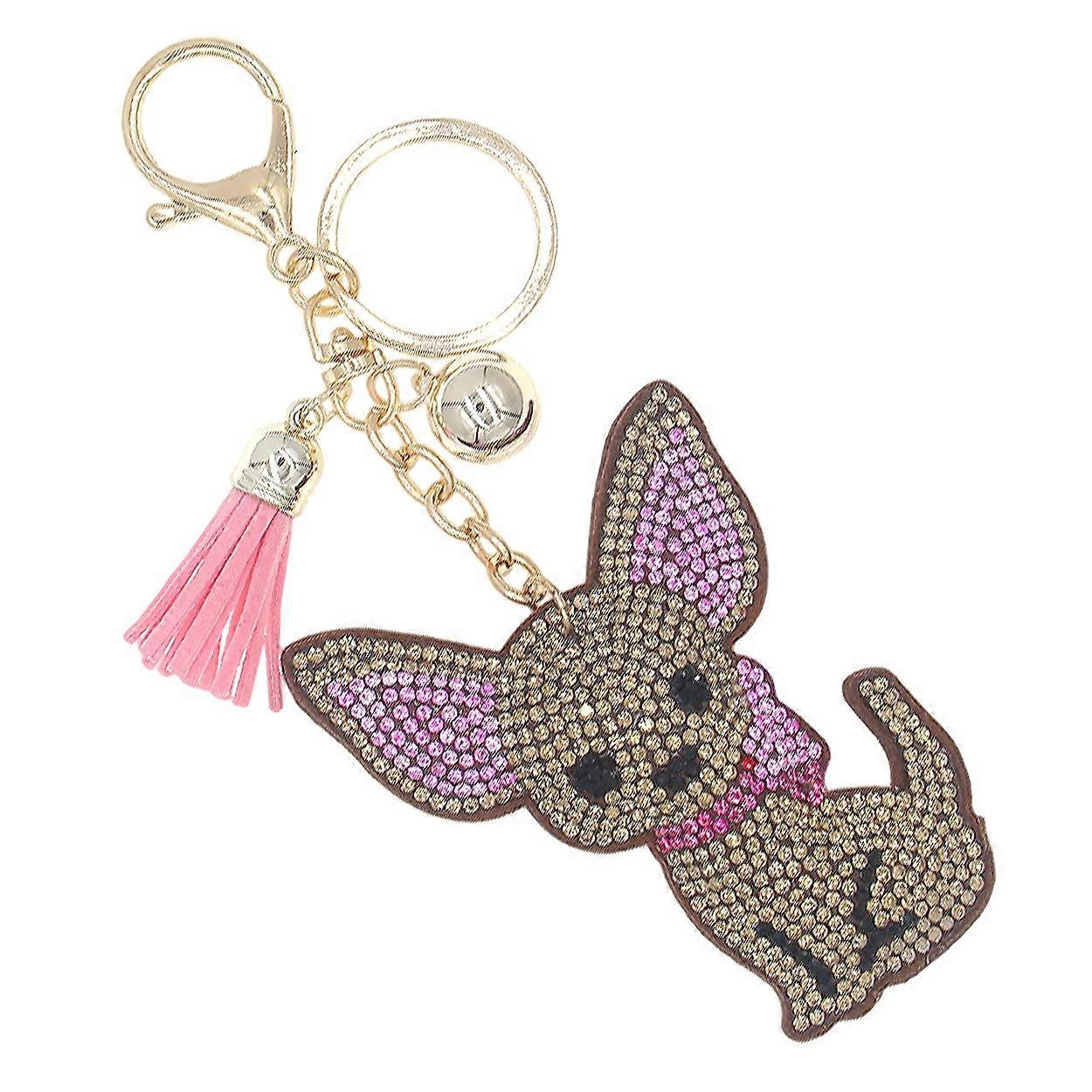 Cute Sparkling Key Chain Bag Charm for Gift Box