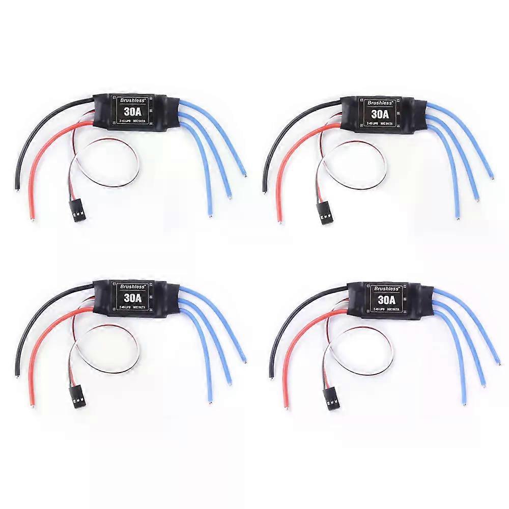 4Pcs XXD 30A 2-4S ESC Brushless Motor Speed Controller RC BEC ESC t-rex 450 V2 Helicopter Boat for FPV F450 Quadcopter D