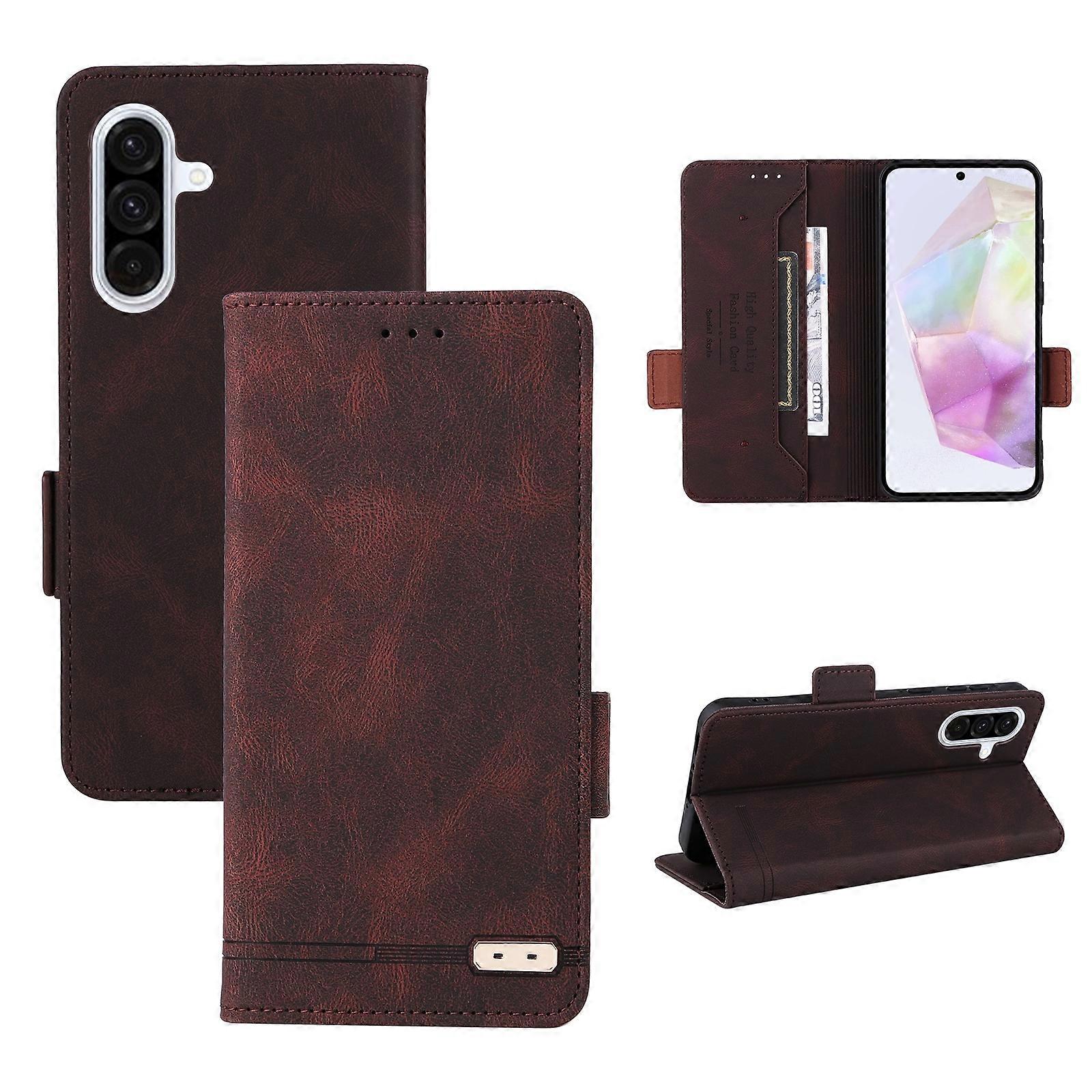 Magnetic Clasp Leather Phone Case