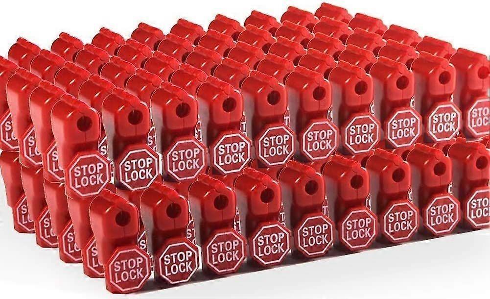 50 Pcs Anti Sweep Theft Stop Lock 7 mm Red Retail Shop Security Display Hook Lock