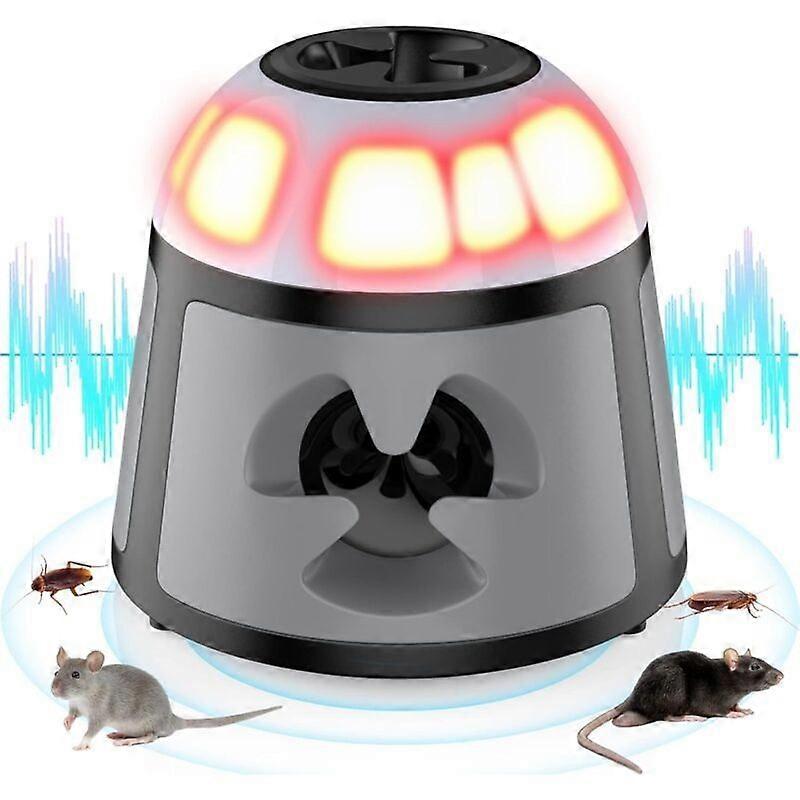 Ultrasonic Mouse and Rat Repeller, 360 Ultrasonic Mouse Repellent Anti Mouse with LED Light Ultrasonic Device for Rodent Pests Plug