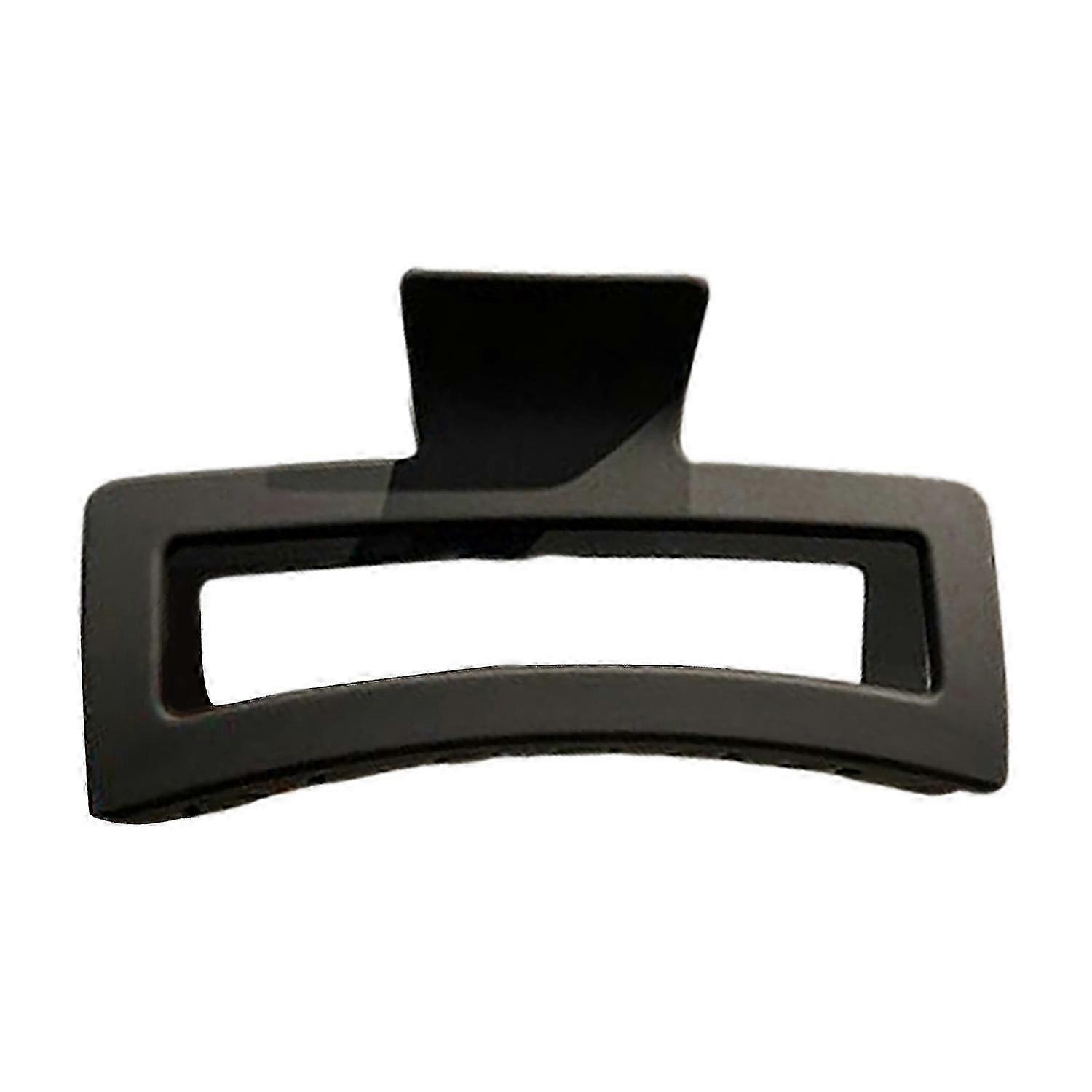 Rectangle Non-slip Hair Claw Crossing Teeth Spring Design Solid Color Frosted Large Shark Hair Clamp Zekai