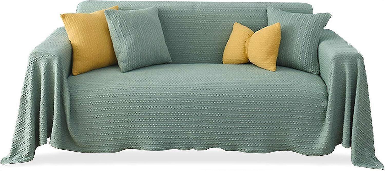 Sofa Throw Pillow Soft Comfortable Leaf Air Conditioning Nap Blanket