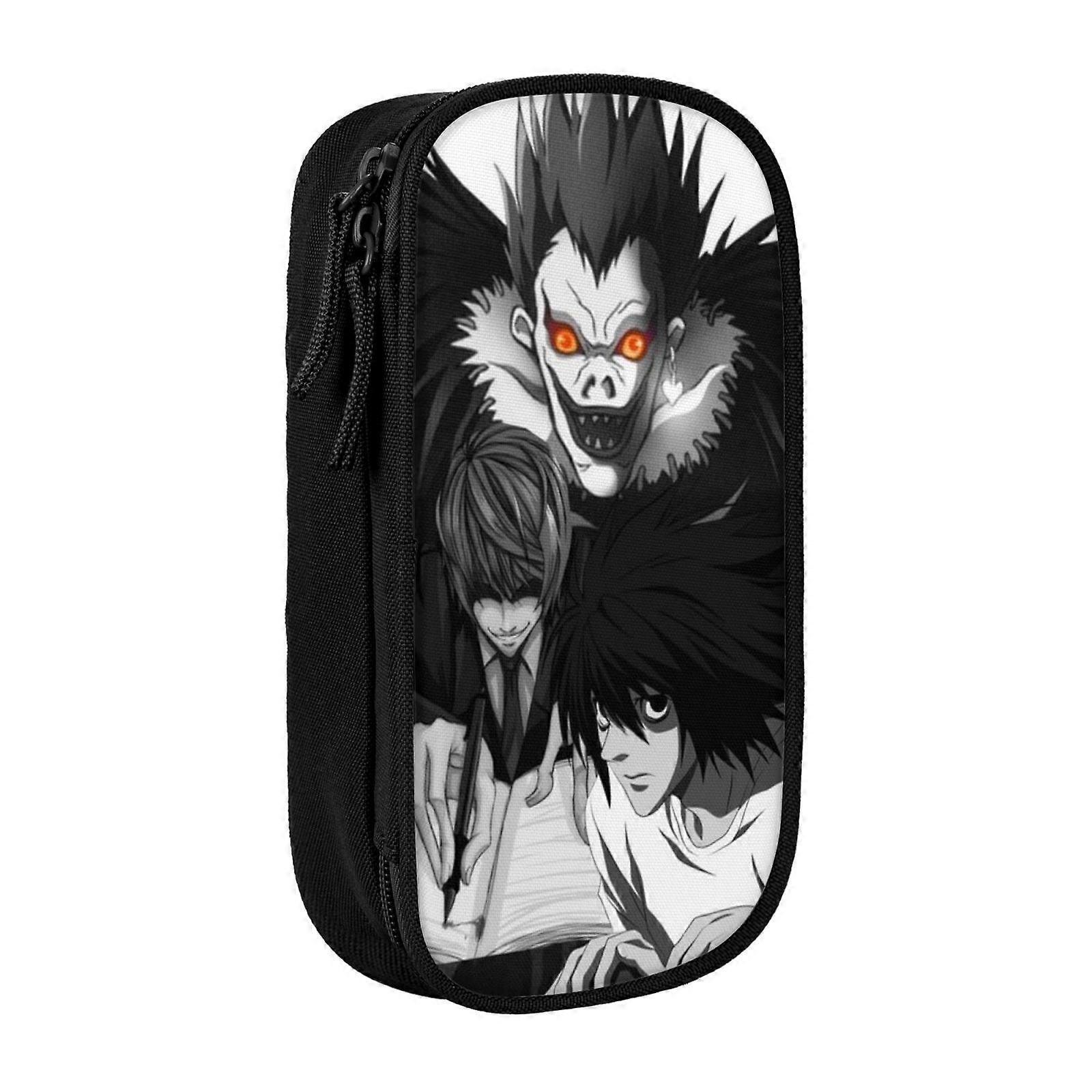 o248 مذكرة الموت مقلمة المحمولة سحاب مكتب القلم حقيبة الحقيبة للمكتب المدرسي السفر gh248