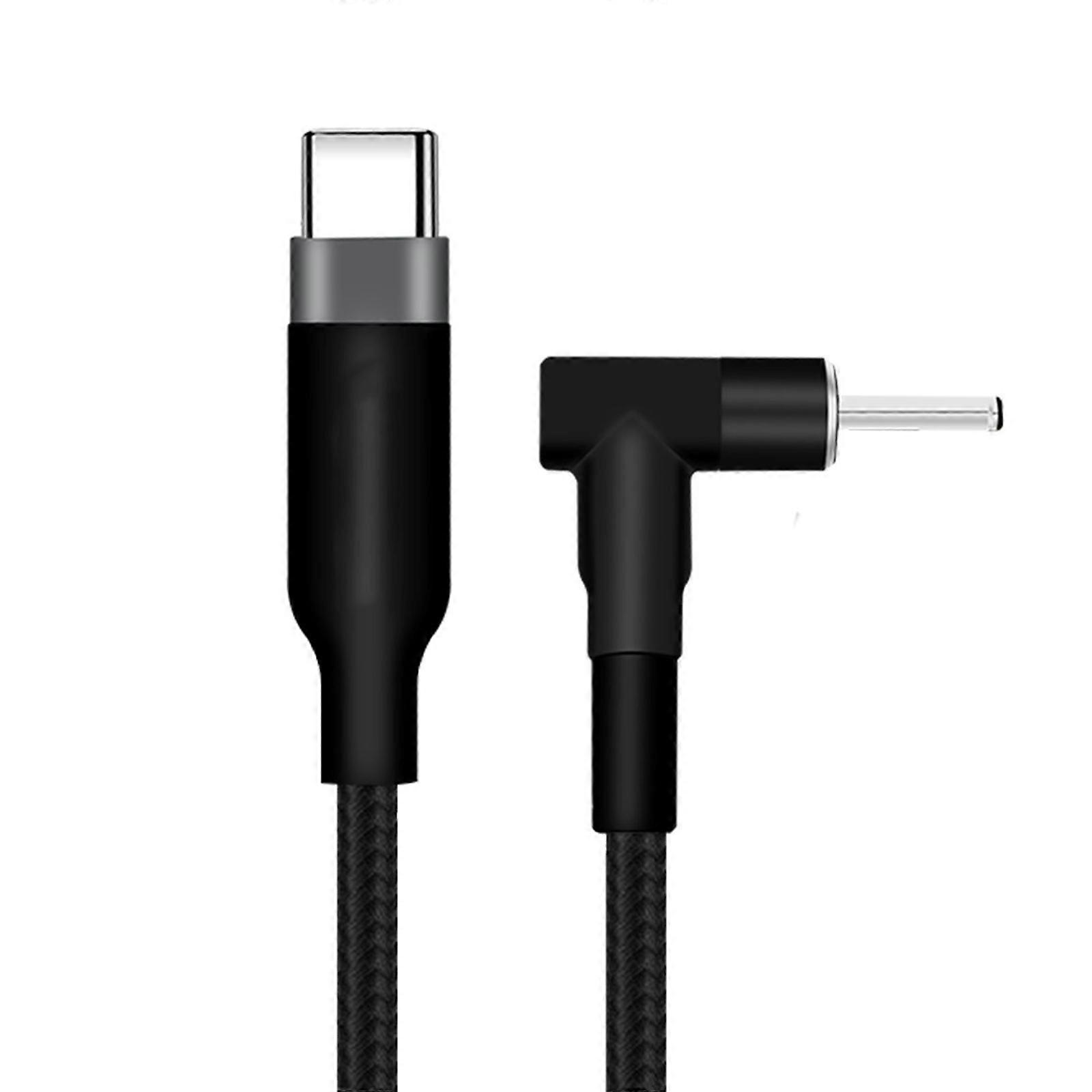 USB C to DC4.0x1.35mm Connection Cable 100W Power Cord Highly Quality Braided Wire for Notebook Charging Adapter