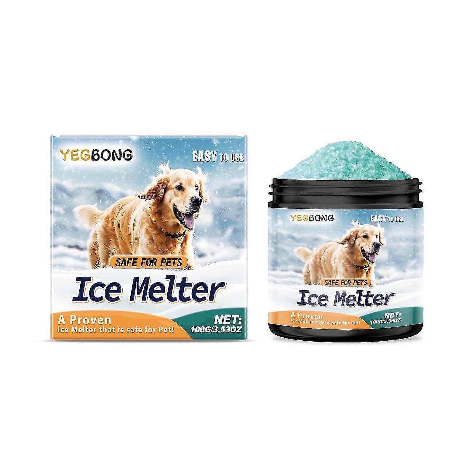 Pet Safe Ice Melt Safe for Concrete - Αλάτι χιονιού Ice Melt Φιλικό προς τα κατοικίδια, πράσινο αλάτι για αφαίρεση χιονιού και πάγου, αλάτι πεζοδρομίου, αλάτι δρόμου, λιωμένο χιόνι