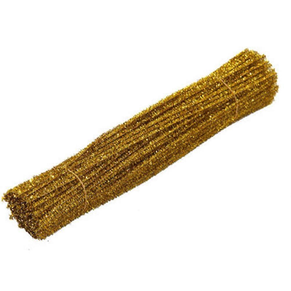 100 Tinsel Sparkle Metallic Pipe Cleaners for Arts & Crafts Chenille Stems