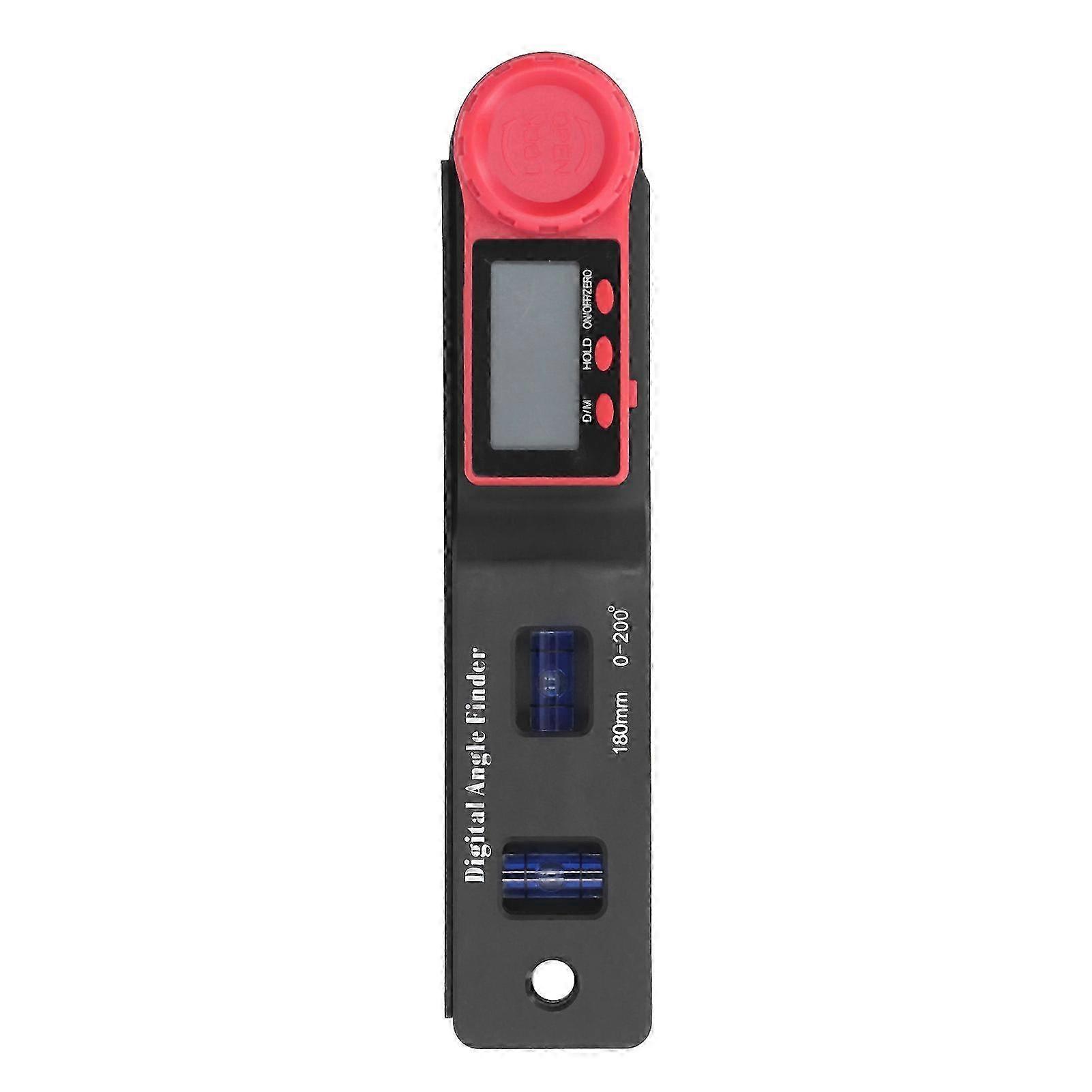 2 in 1 Mini Digital Angle Finder Ruler Protractor Blue Bubbles LCD Digital Display Vernier Caliper for Woodworking