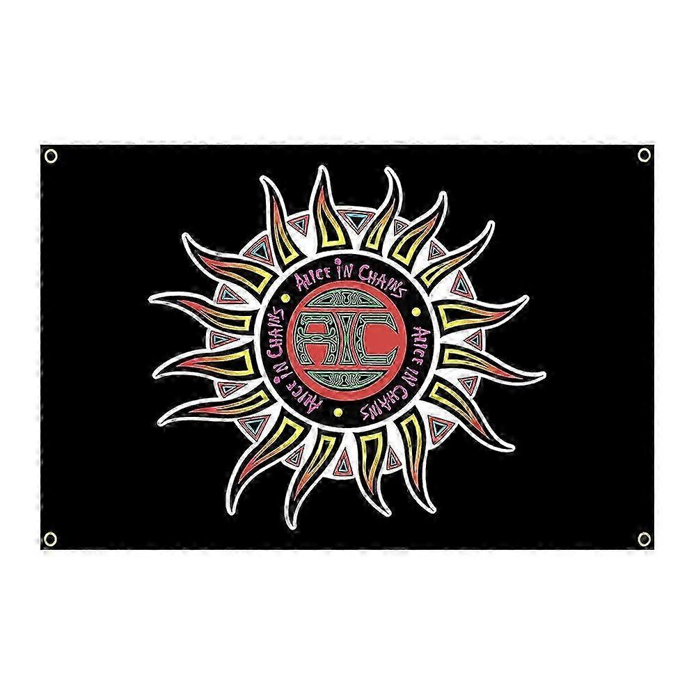 3Jflag 90x150cm أليس في سلاسل الموسيقى الفرقة العلم هيفي ميتال البوب Ainger روك الديكور الداخلي لافتة نسيج