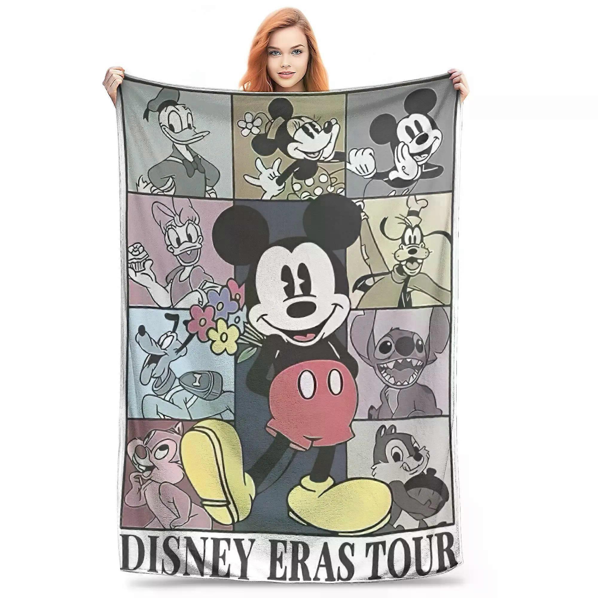 Mickey Mouse Cartoon Throw Blanket for Couch  Soft Fuzzy Plush Blanket 50x60 Inch Multi-size Bedspread for All Seasons