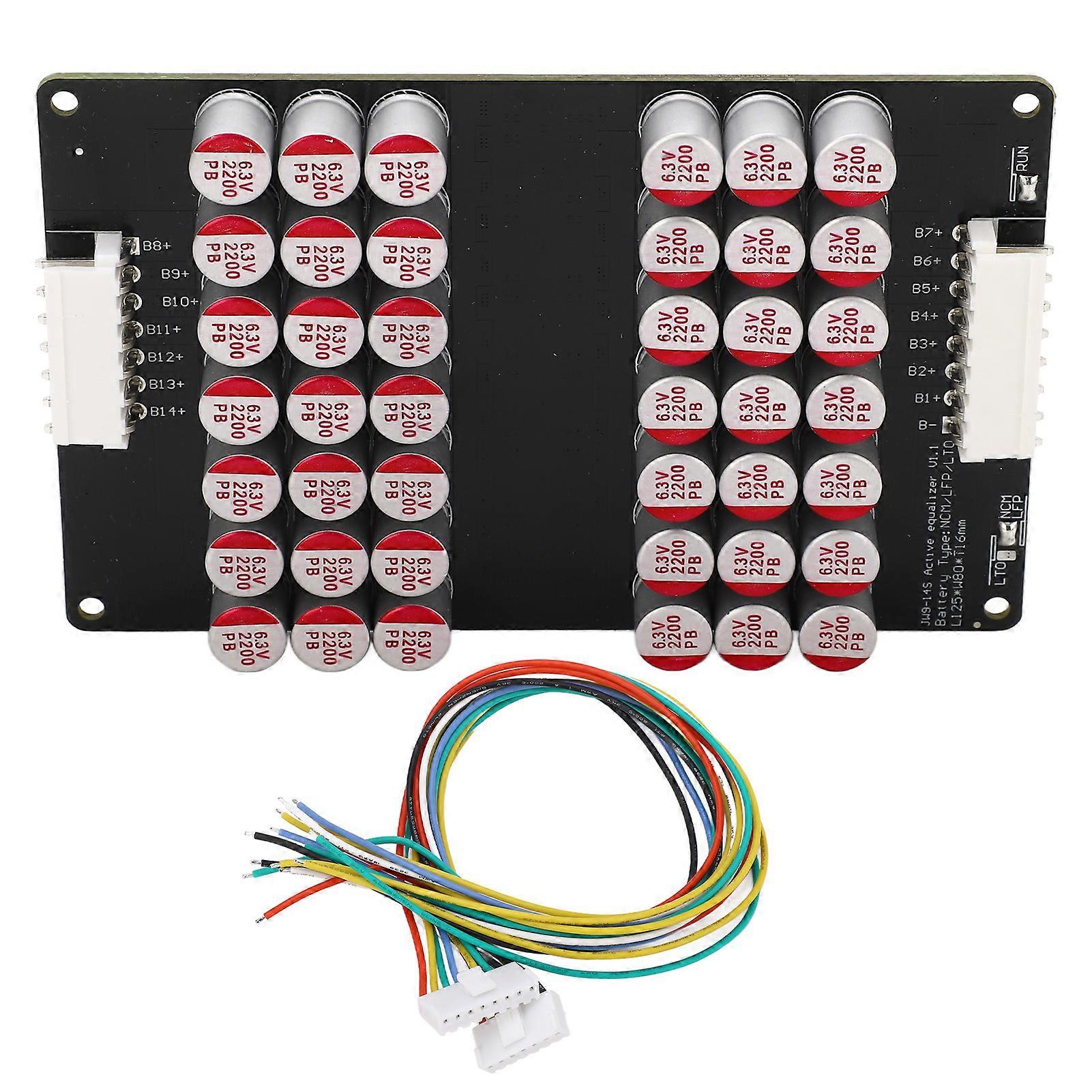 Battery Active 10 to 14S Active Equalizer ncer NCM Li Ion LTO Battery nce Module 1.8‑4.5V