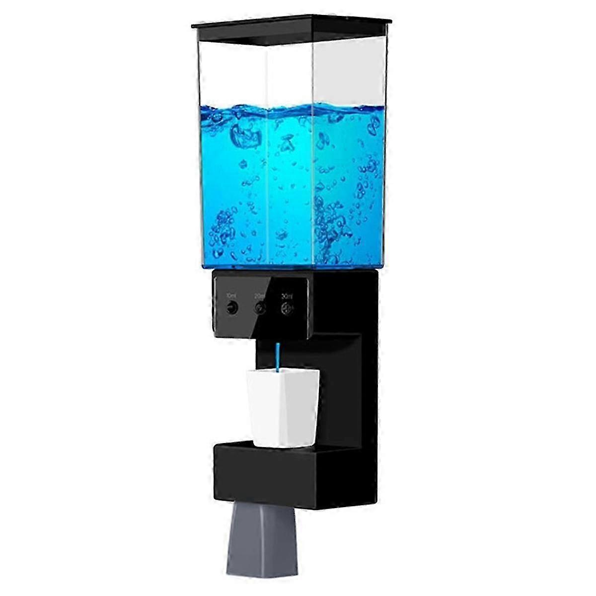Mouthwash Dispenser for Bathroom Touchless 650ML,Wall Mounted Automatic Mouthwash Dispenser with 2P