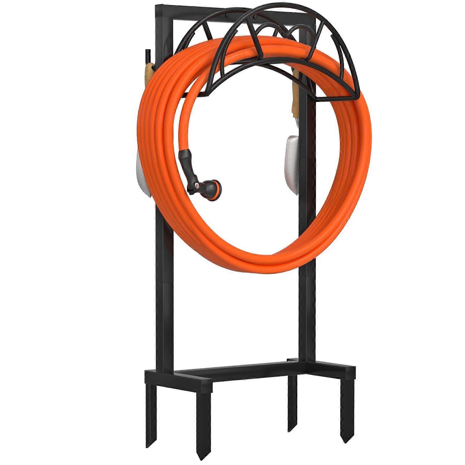 Freestanding Garden Hose Holder for Outside Detachable Use
