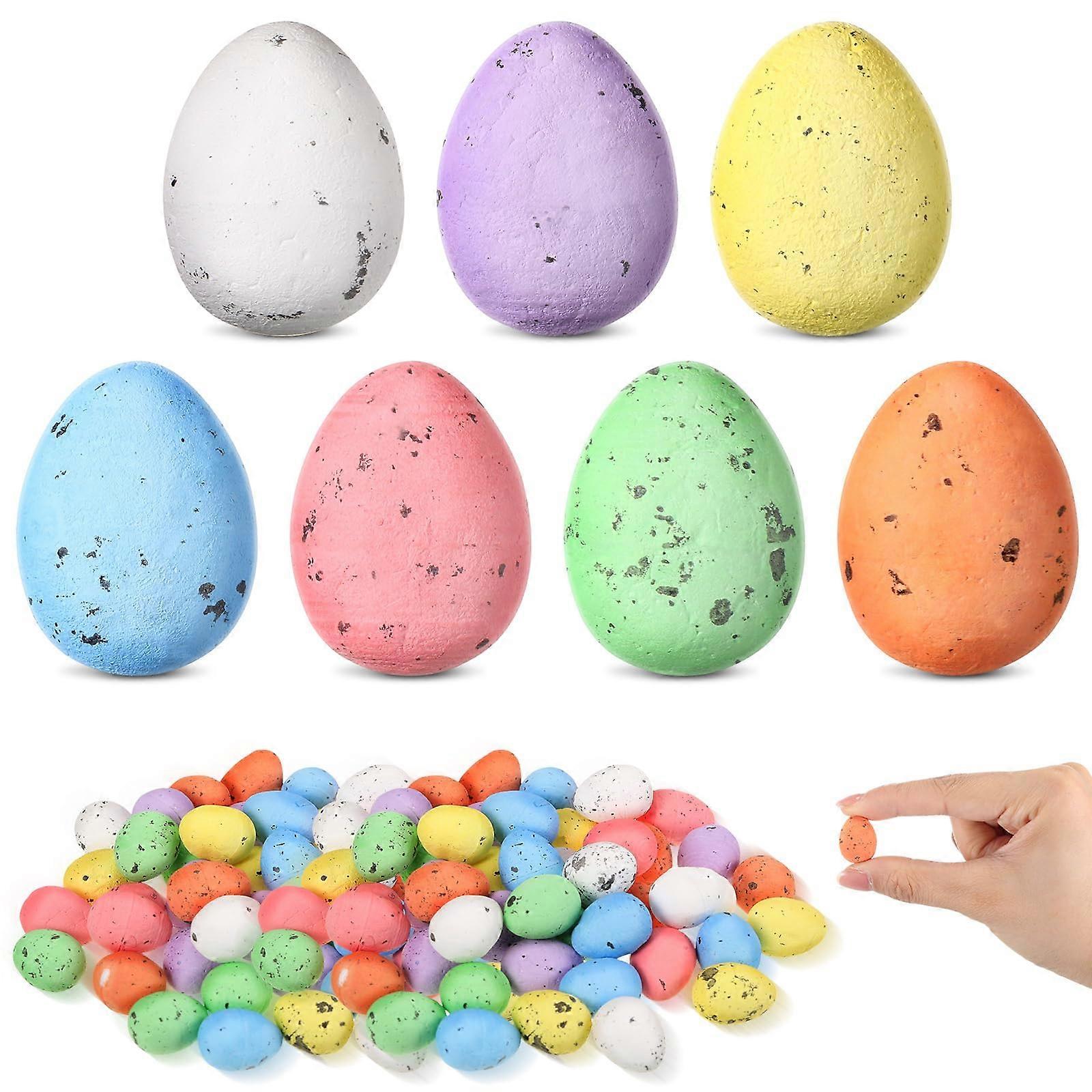 1000 Pcs Artificial Bird Eggs Foam Faux Easter Fake Eggs for Home Decor 0.59 x 0.71 Inch