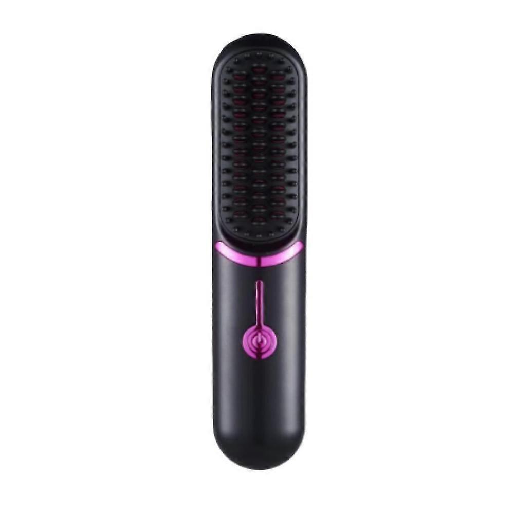 Cordless Styluse Heated Hair Brush Offering Styling Convenience with Built-in Straightener
