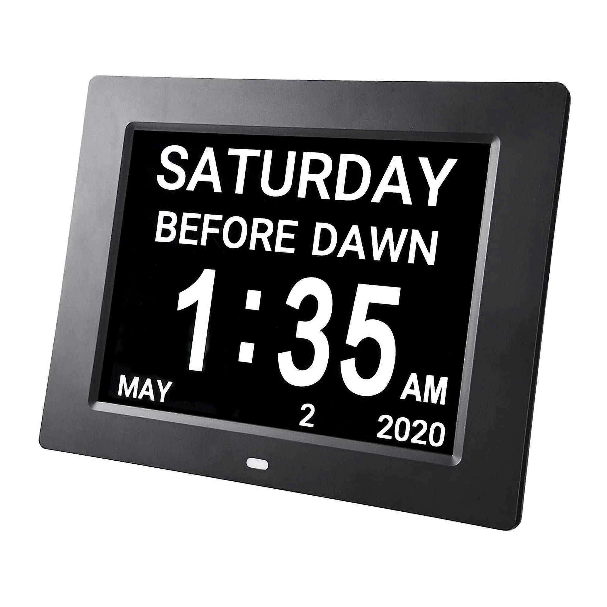 Digital Alarm Clock for Bedrooms with 8 Inches Display