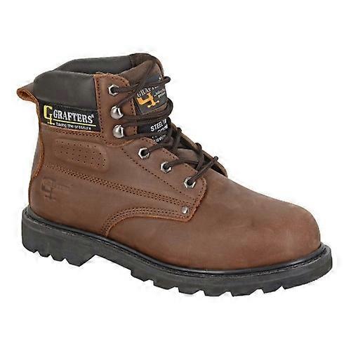 Grafters Mens Crazy Horse Leather Safety Boots
