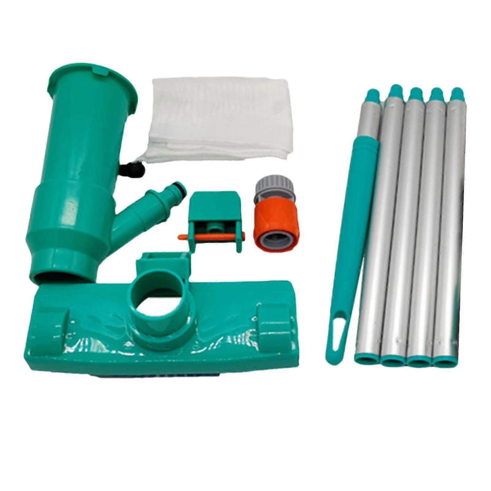 Swimming Pool Jet Vacuum Underwater Cleaner with Brush,Bag and 5 Pole Handle