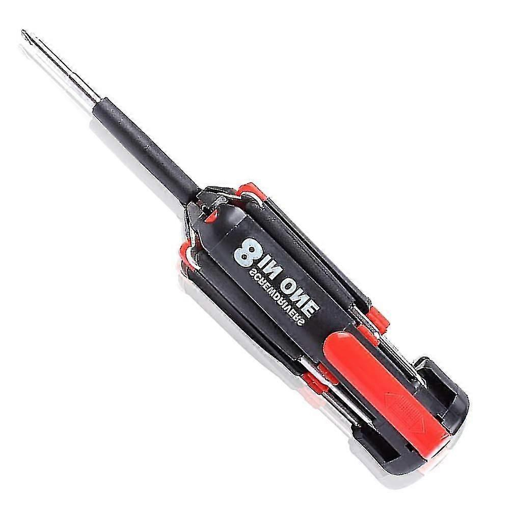 8-in-1 Multifunctional Portable Screwdriver Tool Set with 6 LED Flashlight