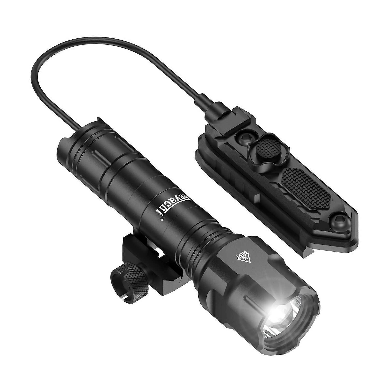 WL25 1200 High Lumens Tactical AR Flashlight LED Light with Pressure Switch  Fixed Picatinny Rail Mount, 3 Modes  High/Low/Strobe