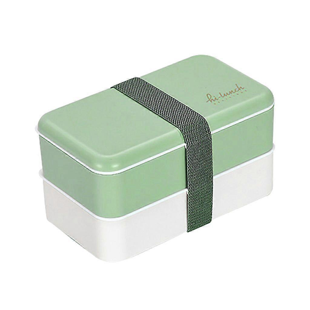 INS Japanese Style Double Layers PS PP and Silicone Material Lunch Boxes
