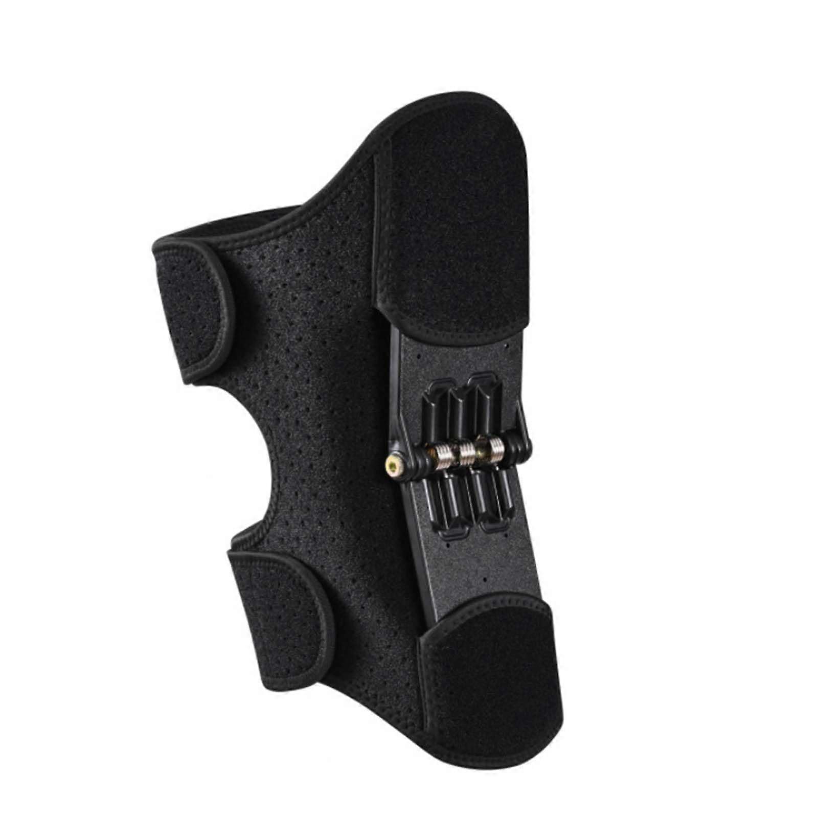 Knee Support Heightening Brace for Elderly - Adjustable Spring-Powered Joint Support, Gray, Ideal for Climbing Stairs and Squatting