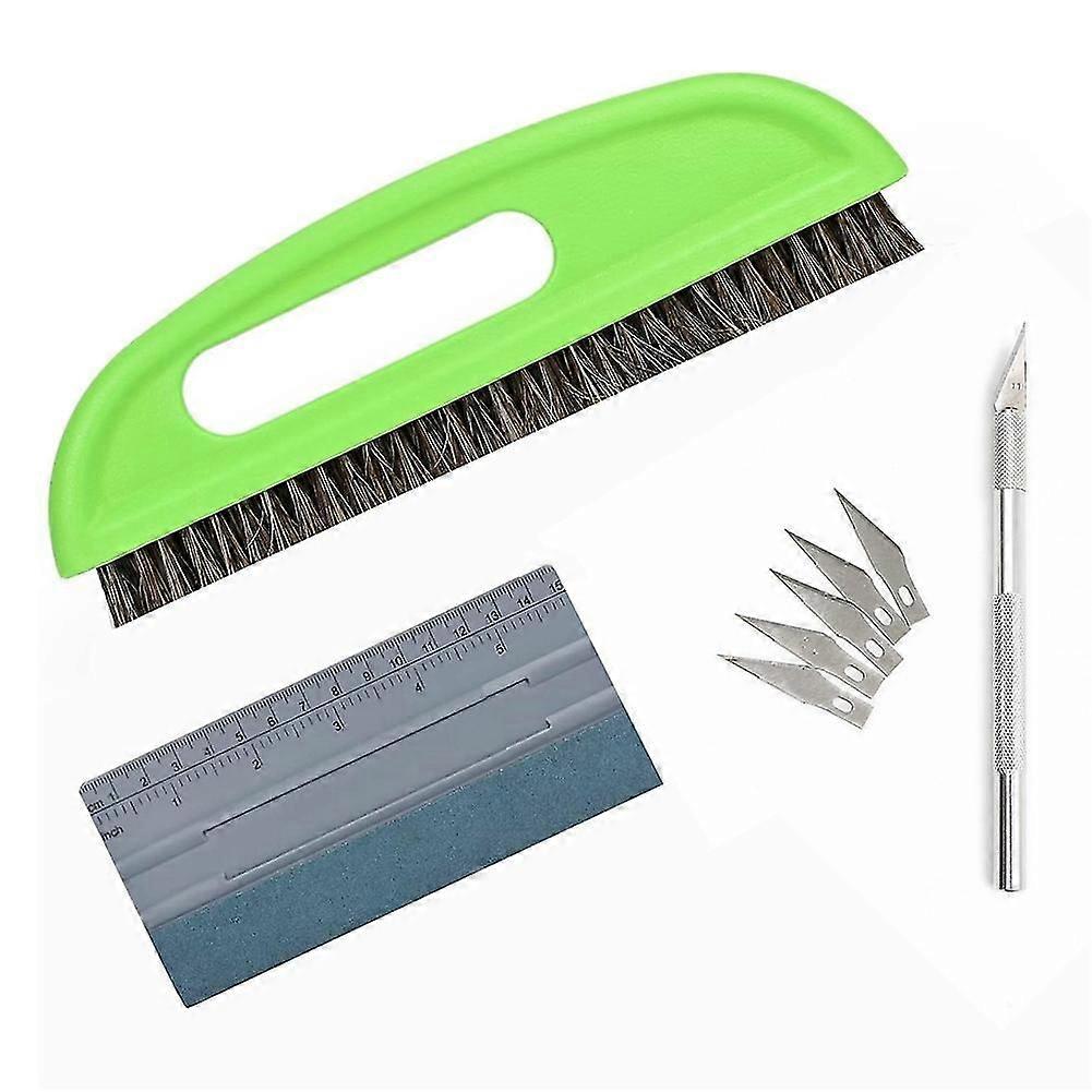Wallpaper Smoothing Tool Kit, Brush, Squeegee, Craft Knife, for Wallpaper Application