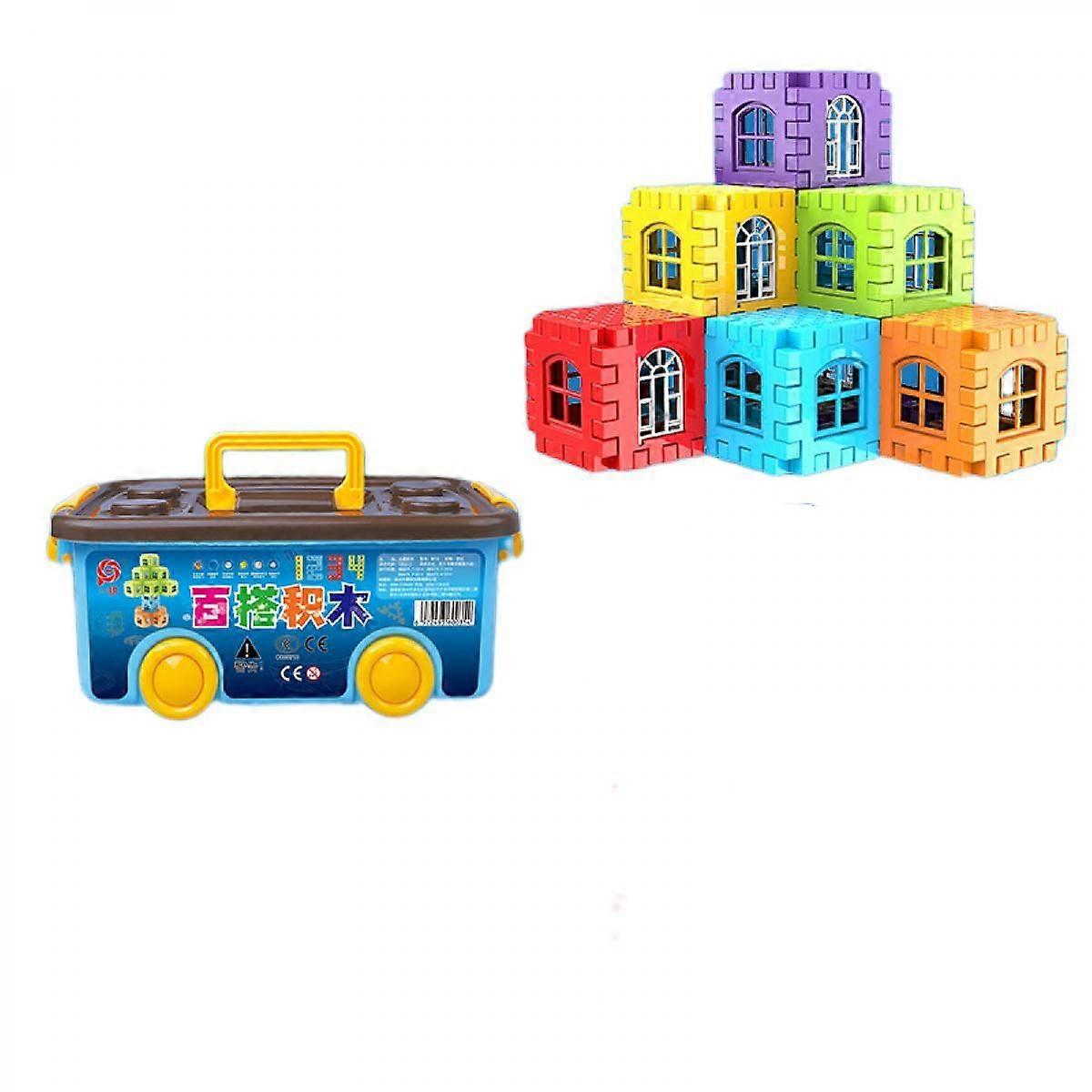Blocks for Toddlers Set of 36 Plastic Large Building Blocks for Kids Ages 4-8