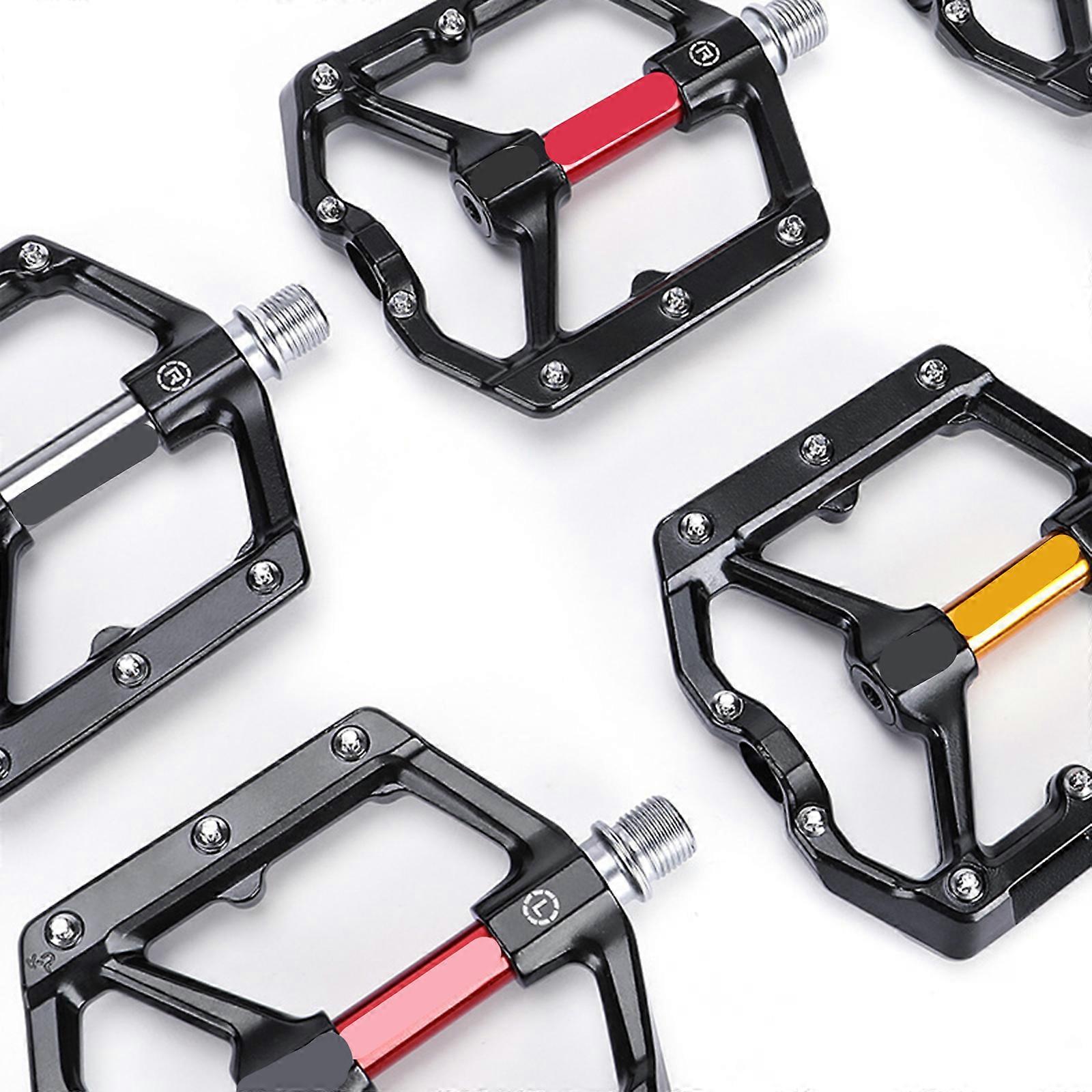 1 Pair Bike Anti Skid Pedal Stable Support Comfortable Sturdy Easy To Install Wider Flat Pedal for Bike Silver