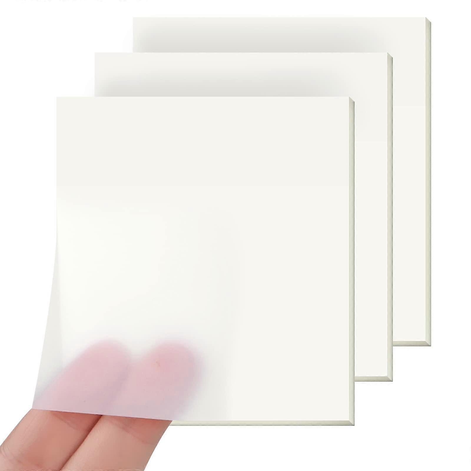 200 sheets of transparent sticky notes, transparent, waterproof clear