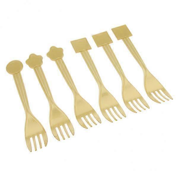 2x 6 X Disposable Plastic Cutlery Spoon Fork Party