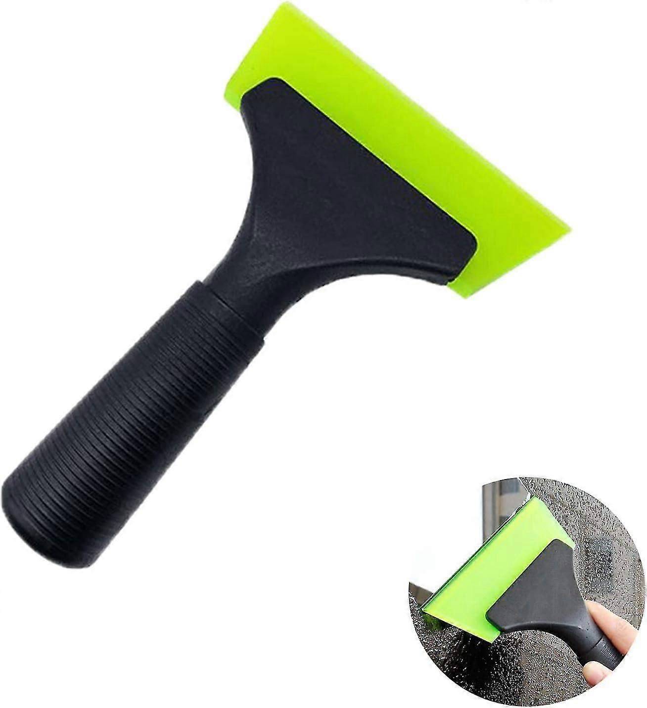 Small Squeegee with 5 Inch Green Rubber Window Tint Squeegee, Mini Wiper Window Tinting Tools with Non-Slip Handle (Green)