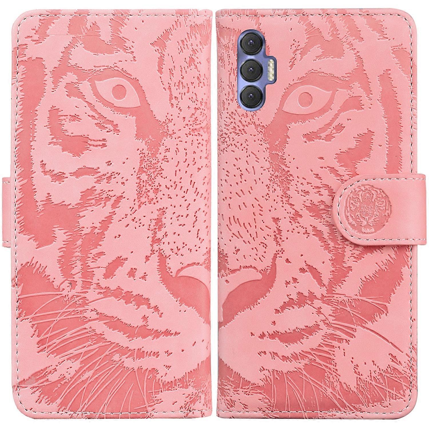 For Tecno Spark 8 Pro Tiger Embossing Pattern Horizontal Flip Leather Phone Case