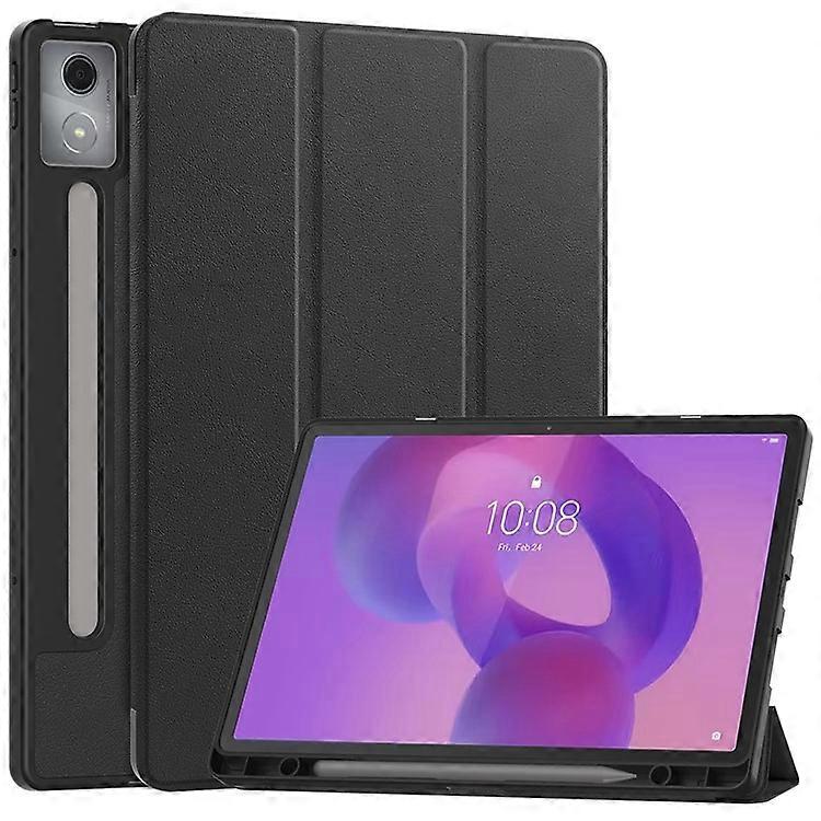 Compatible For Lenovo Idea Tab Pro Case Tri-Fold Stand Leather + PC Tablet Cover with Pen Holder