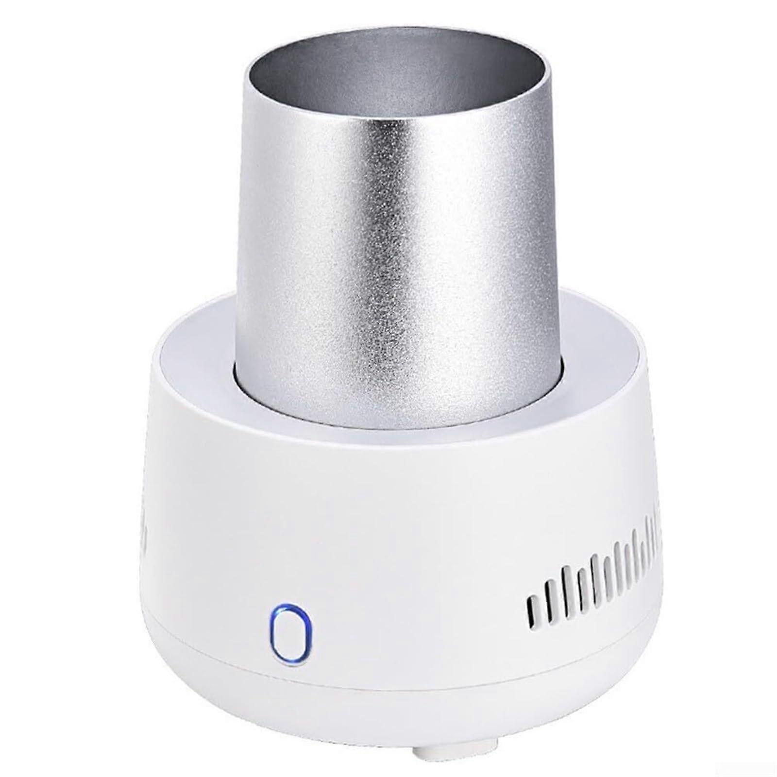 Smart Cold Beverage Machine, Mini Refrigerator for Instant Quick Cooling Drink, Electric Summer Cooler for Car, Always Stay Refreshed, White